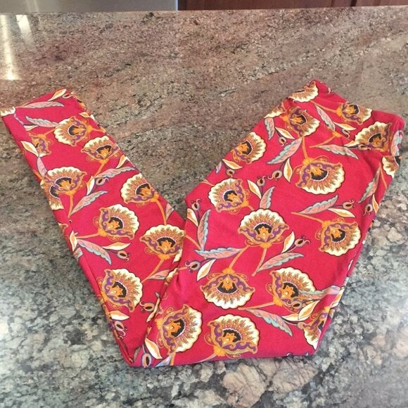 OS NWOT LuLaRoe Leggings F01 583 - Picture 1 of 3